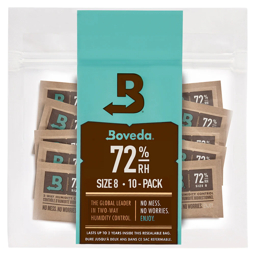 Boveda 72% RH 10-Pack Size 8 For Reeds