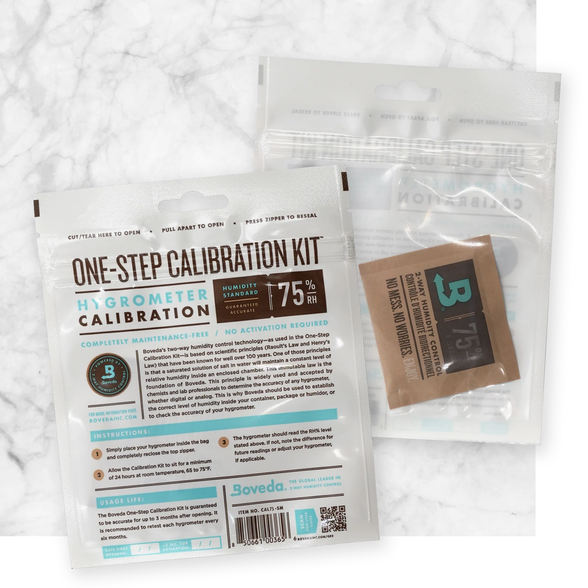 Boveda One-Step 75% Hygrometer Calibration Kit for Cannabis and Hemp