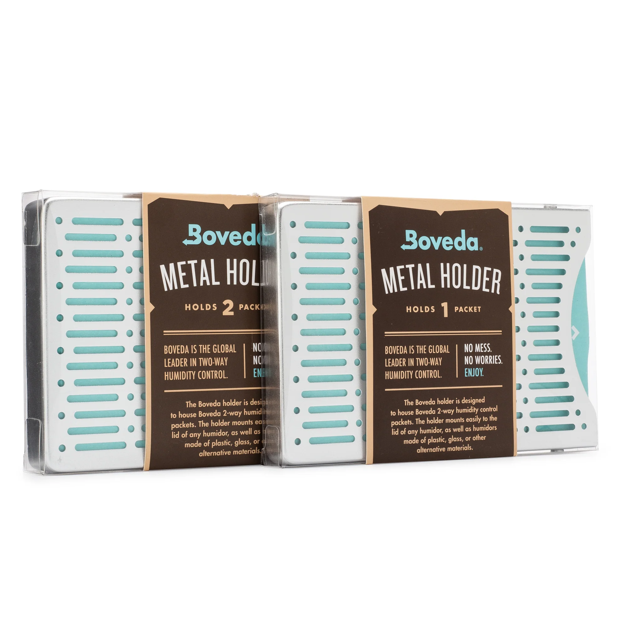 Aluminum Boveda Holders for Humidors
